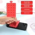 thumbnail image 3 of czcpp-Silicone Double Sided Suction Cup Phone Mount, 0.55in in Diameter Suction Phone Holder Hand-Free Suction Cell Phone Case Sticky Grip for Mobile Devices Mirror Glass (Crystal Red), 3 of 4