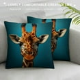 thumbnail image 3 of GOSMITH  Cozy Fleece Throw Pillow Cases Covers for Couch Bed Sofa Farmhouse Animal Skin Pattern Printed Both Sides Giraffe, 3 of 5