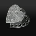 thumbnail image 3 of Bueautybox Acrylic Nail Brush Display Holder, Round/Heart Shaped 12 Holes Make-up Brush Pen Stand Rack Display Organizer, 3 of 7