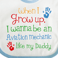 thumbnail image 4 of Inktastic Aviation Mechanic Like Daddy Boys or Girls Baby Bib, 4 of 4