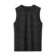 thumbnail image 4 of TKKCS Mens Geometric Print Workout Tank Tops- Breathable Lightweight Gym Quick Dry Crew Neck Sleeveless Athletic Shirts Black Size 3XL, 4 of 9