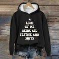 thumbnail image 1 of Économies de Rentrée Scolaire! Aqestyerly Hauts de Noël pour Femmes Liquidation Haut Imprimé de Noël Col Rond Manches Longues Pull Ample, 1 of 3