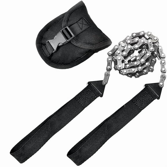 Emergency Camping Hiking Tool 11- Outdoor Tools Hand Zipper Saw Garden Logging Survival Portable Chain Saw,A