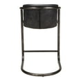 thumbnail image 3 of Moe's Home Collection Freeman Counter Stool Onyx Black Leather -Set Of Two, 3 of 3