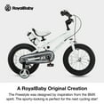 thumbnail image 5 of Royalbaby Boys Girls Kids Bike 16 In BMX Freestyle White 2 Hand Brakes Bicycles with Training Wheels Child Bicycle, 5 of 13
