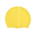 thumbnail image 3 of Gorro de natación de silicona Gorros de baño Gorro de natación para cabello largo Jóvenes Niñas Niños Amarillo, 3 of 9