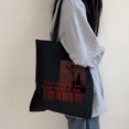 thumbnail image 4 of Bolso de hombro estilo Harajuku para mujer, estilo vintage, con estampado de letras, de gran capacidad, estilo informal, estilo gótico, estilo punk y hip hop, 4 of 5