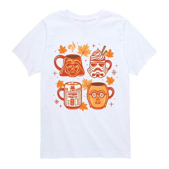 Star Wars - Fall Drinks - Youth Boys Short Sleeve Graphic T-Shirt
