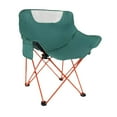 thumbnail image 2 of Folding Camping Chair Outdoor Moon Chair Folded Seat Tear Resistant Oxford Cloth for Garden Picnic Lawn, 2 of 9