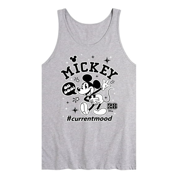 Disney - Mickey Mouse - Hashtag Current Mood - Men's Jersey Tank Top