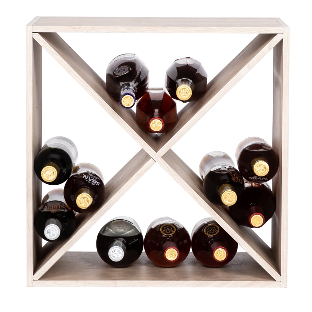 Kepooman 4 Cube Wine Rack, Classic Style Wine Racks for Bottles/Bar/Wine Cellar/Basement/Cabinet Kepooman 4 Cube Wine Rack, Classic Style Wine Racks for Bottles/Bar/Wine Cellar/Basement/Cabinet
