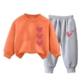 thumbnail image 4 of 5-6 Years Child Baby Girl Fall Clothes Sweatshirt Tops and Pants Fall Winter School Outfits 6-12 Months 12-24 Months 2T 3T 4T 5T 6T 7T Girl, Outfit, 4 of 4