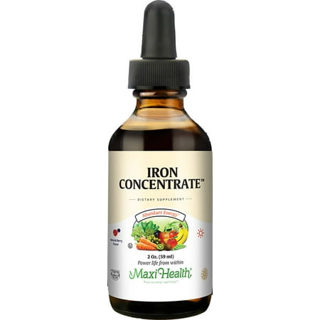 Maxi Health Kosher Iron Concentrate Natural Berry Flavor - 2 Oz