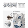 thumbnail image 5 of Tie Up Valance Curtain for Kitchen,Marine Life Whales Octopus Rod Pocket Short Curtains Adjustable Tie-Up Shade Valances,Abstract Geometric Stripes Window Treatment for Bathroom Living Room Bedroom, 5 of 8