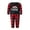 Red Kids 1, variant on Rdhnmea Christmas Family Pajamas Matching Set Santa Claus Print Long Sleeve Tops and Plaid Pants Sleepwear Soft Nightwear Xmas Pjs