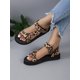 thumbnail image 4 of Women Hook-and-loop Fastener Sports Sandals, Sporty Black Outdoor Sport Sandals, 4 of 4