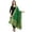 Green, variant on Women's Gold Floral Woven Banarasi Silk Zari Dupatta Thread Work - Beautiful Scarf Chunni for Girls - Size: 1M x 2.5M