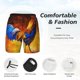thumbnail image 3 of Balery Colorful Rooster Bañador para hombre, shorts de playa de secado rápido con entrepierna y forro de compresión-Small, 3 of 6