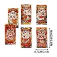 thumbnail image 3 of hengsof 6 Pcs 2025 Nouvel An Chinois Enveloppes Rouges Année du Serpent Enveloppes Rouges Paquet d'Argent Chanceux pour Festival de Printemps, 3 of 9