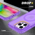 thumbnail image 5 of for iPhone 13 Pro Max Magnetic Case, Compatible with Mag-Safe, Shockproof Military-Grade Drop Protection, Yellowing Resistant, Magnetic Case with Detachable Side Key for iPhone 13 Pro Max, Purple, 5 of 14