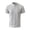 A43-Silver, variant on Kalauyu Stand Collar Half Button Shirts for Men Short Sleeve Vertical Stitch Decor Casual Summer Golf Tops