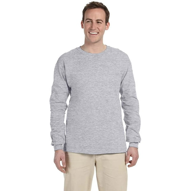 T-Shirt en Coton à Manches Longues pour Homme