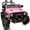 Baby Pink, variant on Hikiddo 24V Kids Ride on Toy Truck, 4WD 2 Seater Electric Ride on Car for Big Kids w/ Remote, Bluetooth, 4x200W Motors - Pink