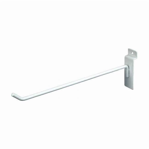 Econoco - EWH/H10 - 10" Deluxe White Slatwall Hook - Sold in Pack of 96