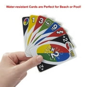 UNO Flip! Splash Card Game for Kids, Adults & Family Night with Water-Resistant Double-Sided Cards