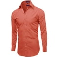 thumbnail image 2 of FashionOutfit Men's Regular Fit Dress Shirt, 2 of 5