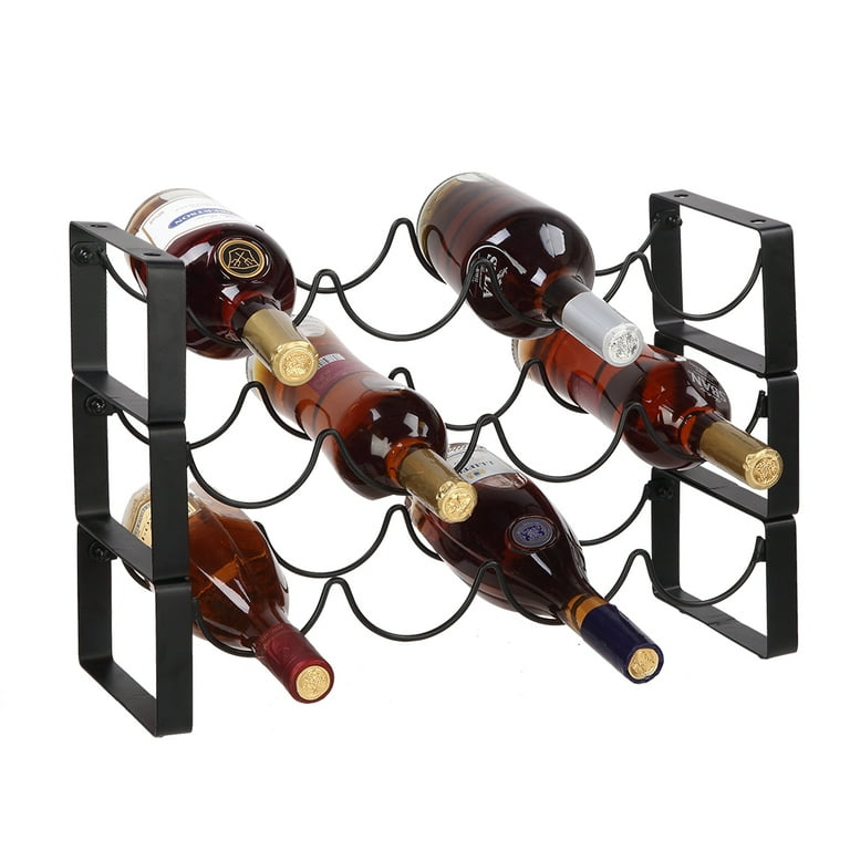 Gongshi 3 tier stackable wine rack countertop cabinet wine holder storage stand new arrivals