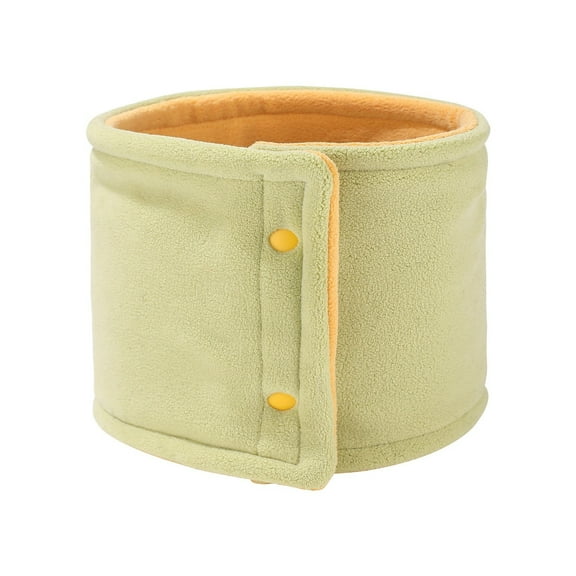 HJYCHN Lined Double Button Neck Warmer for Outdoor Sports and Cold Weather Light Yellow One Size