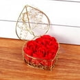 thumbnail image 3 of Keimprove 6pc Iron Basket Rose Soap Flower Gift Box Activity Creative Small Gift Artficial Flower For Wedding Valentine's Day Home Decora, 3 of 6