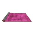 thumbnail image 2 of Ahgly Company Indoor Square Solid Pink Modern Area Rugs, 5' Square, 2 of 4