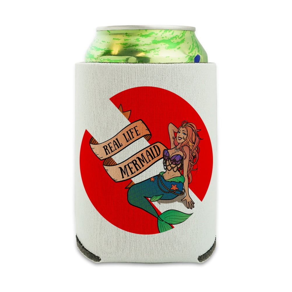 Caroline's Treasures Mermaid Tail Can Cooler - Washable, Insulated Sleeve For 12oz Cans & Bottles