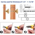 thumbnail image 4 of Ravinte 15 Pack Kitchen Cabinet Knobs Champagne Bronze Zinc Knobs Drawer Pulls Door Dresser Drawer Handles Knobs for Dresser Drawers, 4 of 5
