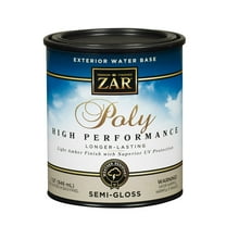 qt UGL 34212 Light Amber Zar, Poly HP Exterior Water-Based High Performance Polyurethane Finish, Semi-Gloss