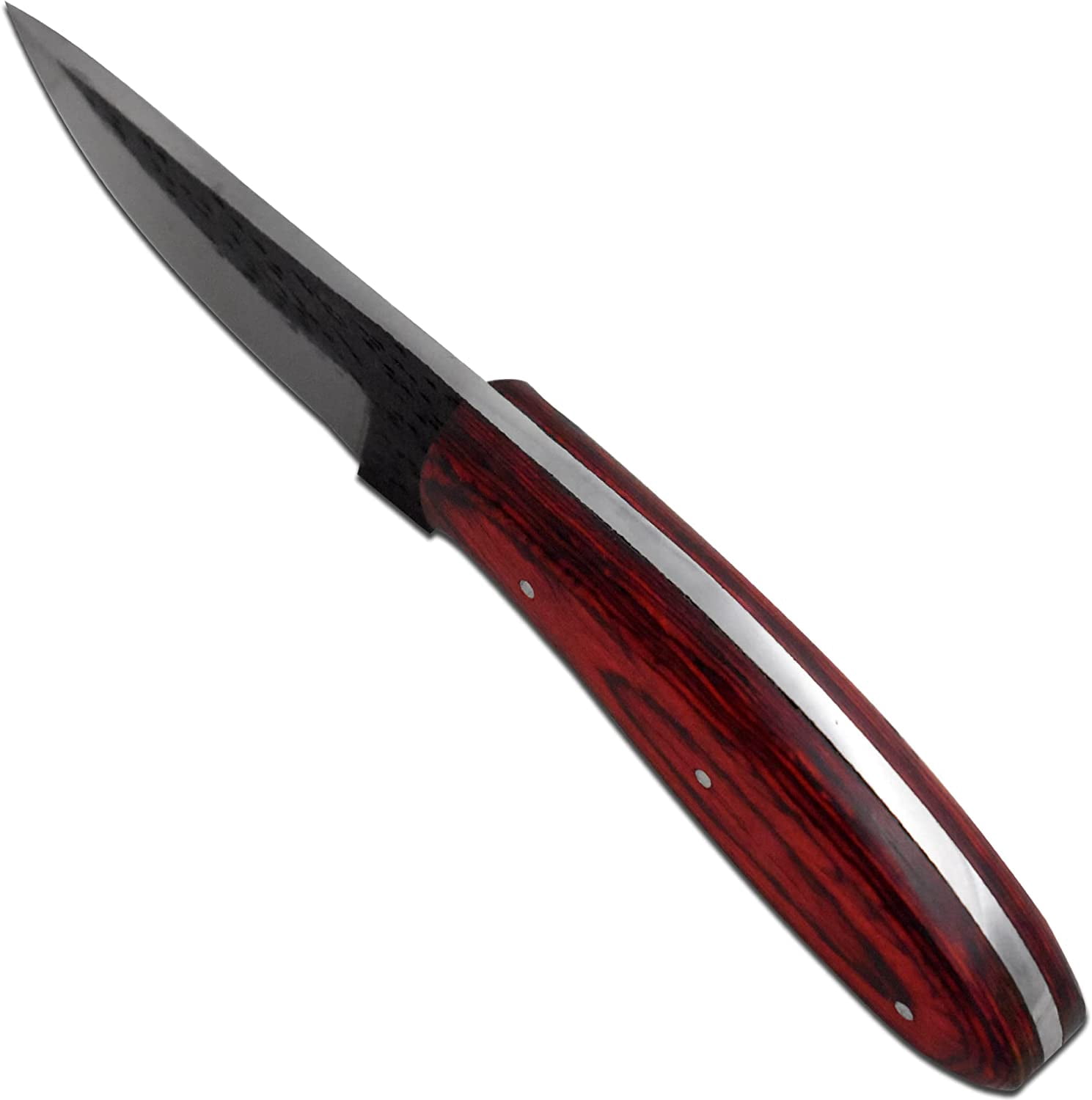 Wild Turkey Handmade 8.5" High Carbon Steel Fixed Blade Hunting EDC Knife with Sheath