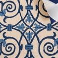 thumbnail image 6 of Safavieh Chelsea Aragon Oriental Wool Runner Rug, Ivory/Dark Blue, 2'6" x 6', 6 of 11