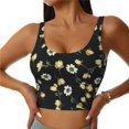 thumbnail image 2 of Lsque Daisy Printed Women'S Sports Bra, Compression, Moisture Wicking, High-Impact Sports Bra For Women,Supportive sports bra-Large, 2 of 9