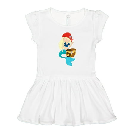 

Inktastic Mermaid Pirate Gift Toddler Girl Dress