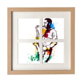 thumbnail image 1 of Watercolor Street Man Rock Music Painting Frame Wall Tabletop Display 4 Openings Picture, 1 of 3