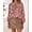 Striped Orange, variant on BTFBM Womens Tops Dressy Casual Spring Boho Floral V Neck Long Sleeve Half Button Down Shirt Work Business Blouses