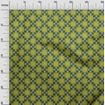 thumbnail image 2 of oneOone Organic Cotton Voile Fabric Geometric & Floral Block Printed Fabric 1 Yard 42 Inch Wide, 2 of 4