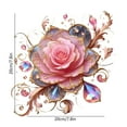 thumbnail image 3 of Car Decoration Stickers Romantic Rose Wall Stickers Bathroom Tiles Waterproof Stickers，（D）, 3 of 6