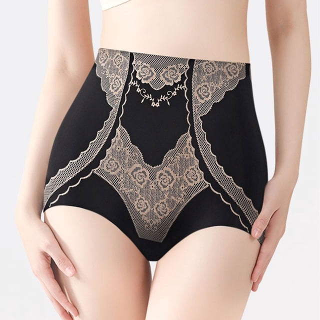 Pantalones moldeadores de cintura alta para mujer, con seda de hielo y sensación de desnudez, talla grande para levantamiento de cadera y abdomen, pantalones moldeadores de nailon para mujer