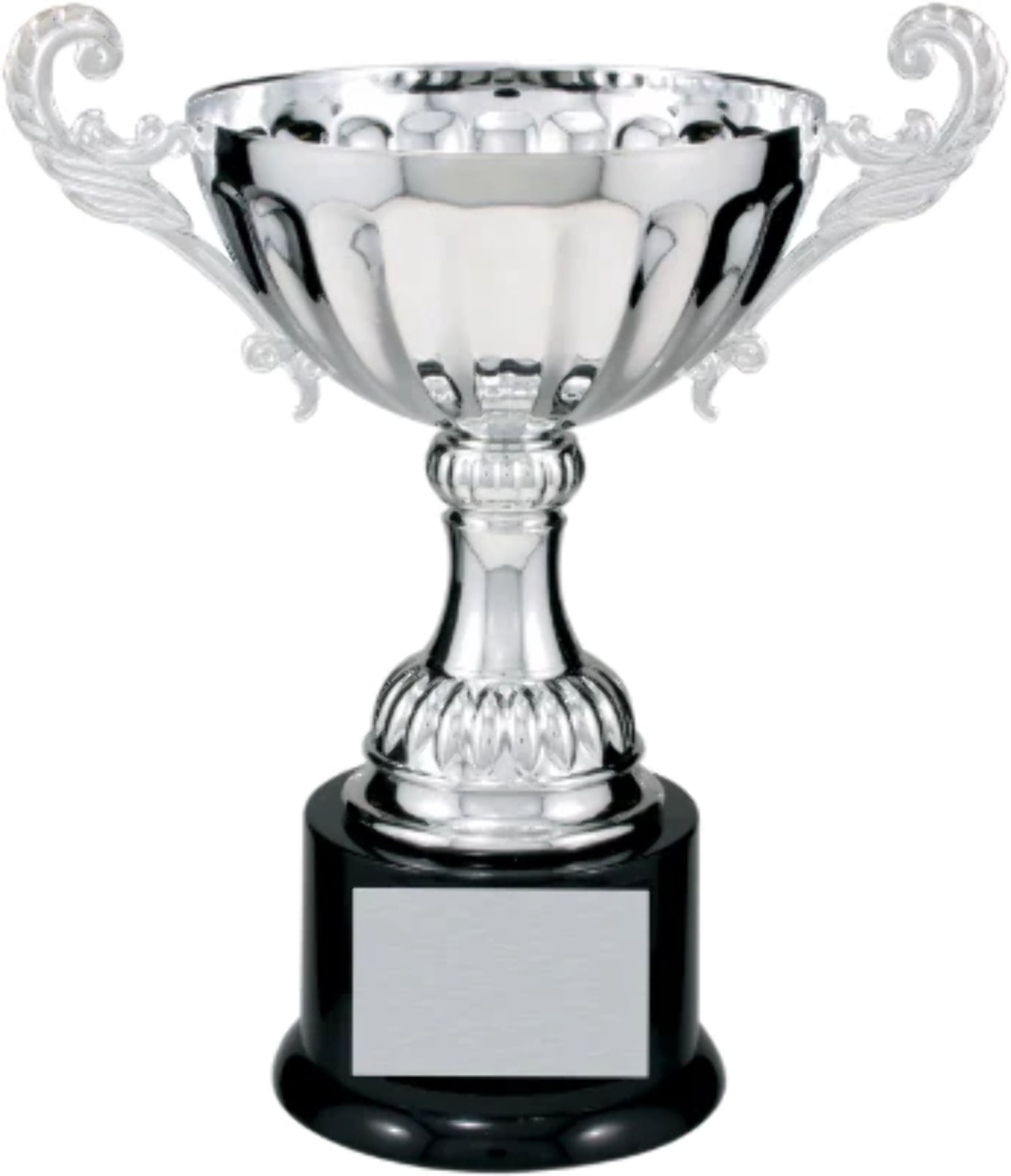 Real Metal Cup Trophy in Gold or Silver Trophy Award, Engraved Corporate Trophy Cup Award - Available in 4 Sizes Free Engraved Plate Included