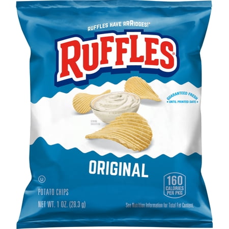 RUFFLES ORIGINAL POTATO SNACK CHIPS 1 OZ BAGS, 40 COUNT MULTIPACK