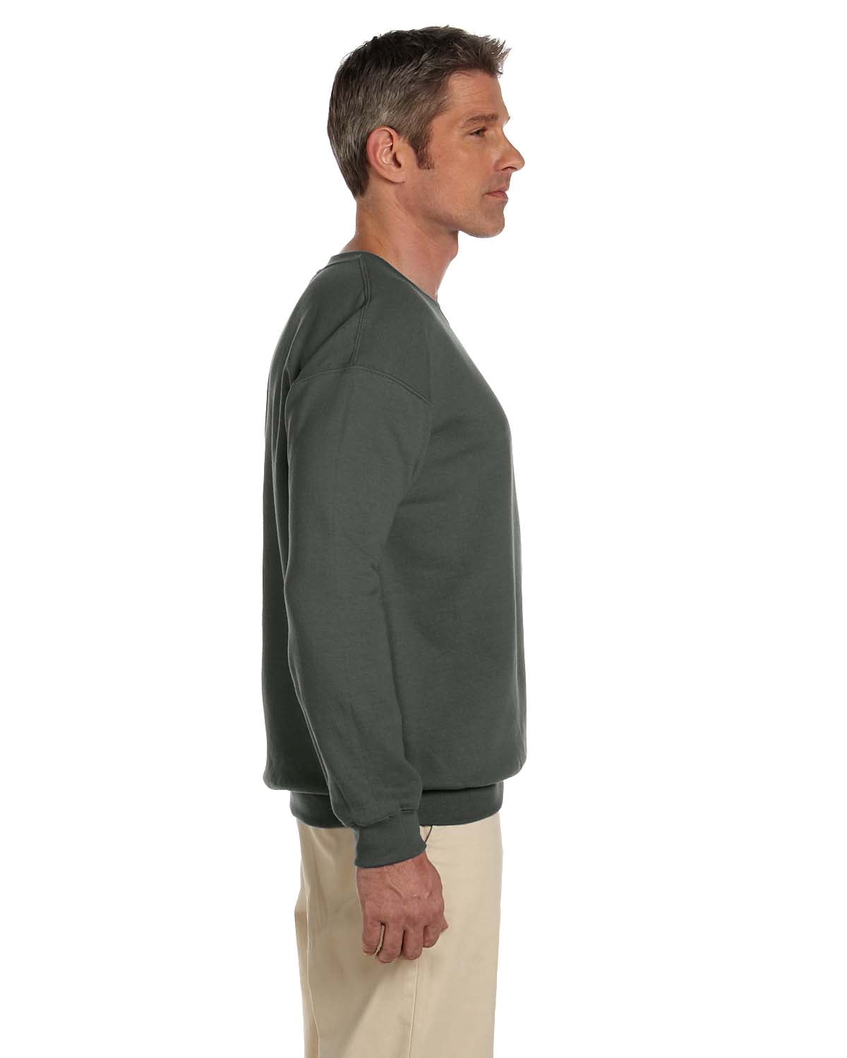 Mens 8 oz Heavy Blend 50/50 Fleece Crew 10 Pack
