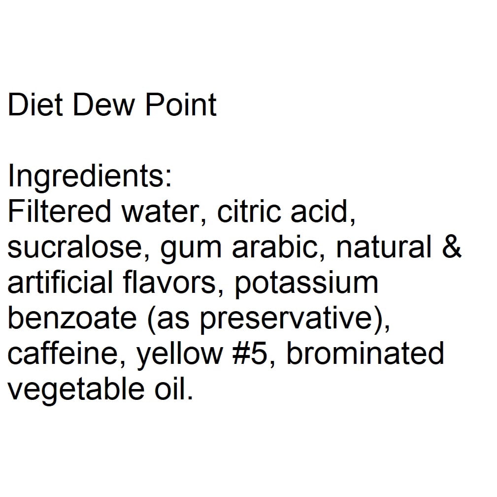 Willtec  Diet Dew Point Soda Syrup, 3 Gal.